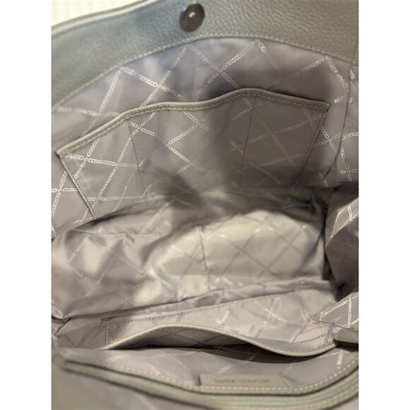 Michael Kors Fulton light taupe Pebble Leather Hobo Bag Women's Handbag purse - Picture 11 of 12